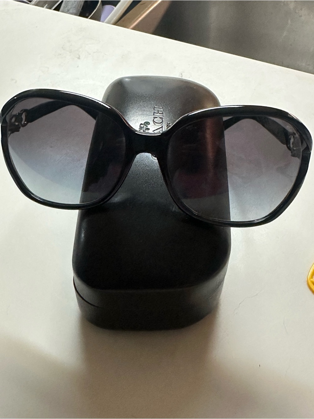 Coach Black Oversized Sunglasses